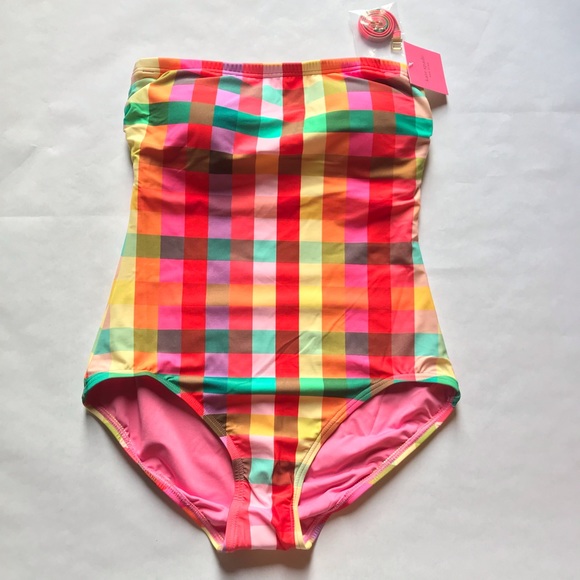 Kate Spade Convertible Halter Swimsuit Multicolor - Picture 8 of 10